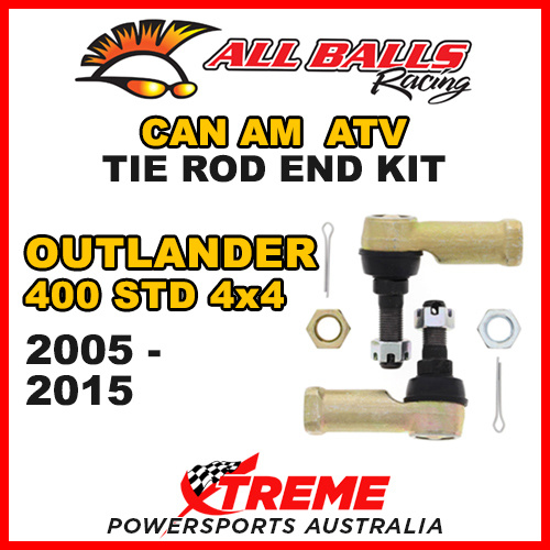 All Balls 51-1009 Can AM Outlander 400 STD 4x4 2005-2015 Tie Rod End Kit
