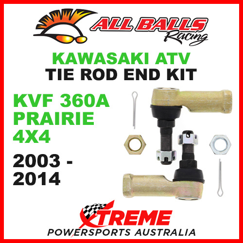 All Balls 51-1009 Kawasaki KVF360A Prairie 4x4 2003-2014 Tie Rod End Kit