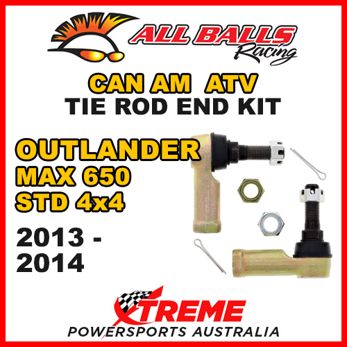All Balls 51-1034 Can Am Outlander MAX 650 STD 4x4 2013-2014 Tie Rod End Kit