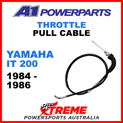 A1 Powerparts Yamaha IT200 IT 200 1984-1986 Throttle Pull Cable 51-24X-10