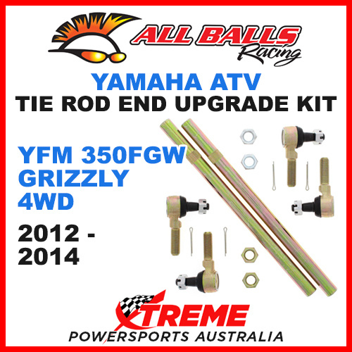 52-1002 Yamaha YFM 350FGW Grizzly 4WD 2012-2014 Tie Rod End Upgrade Kit