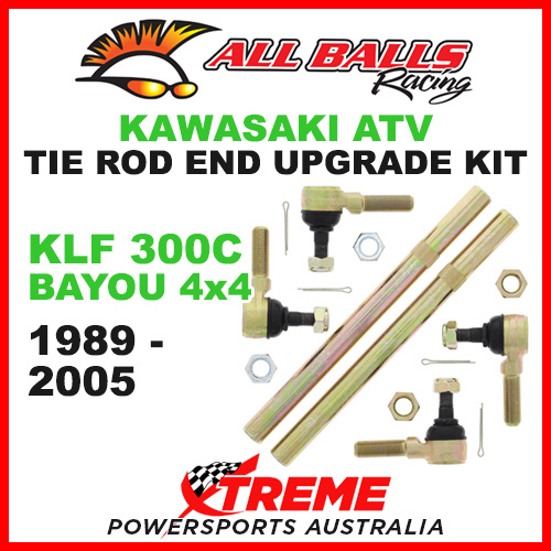 All Balls 52-1015 Kawasaki KLF300C Bayou 4X4 1989-2005 Tie Rod End Upgrade Kit