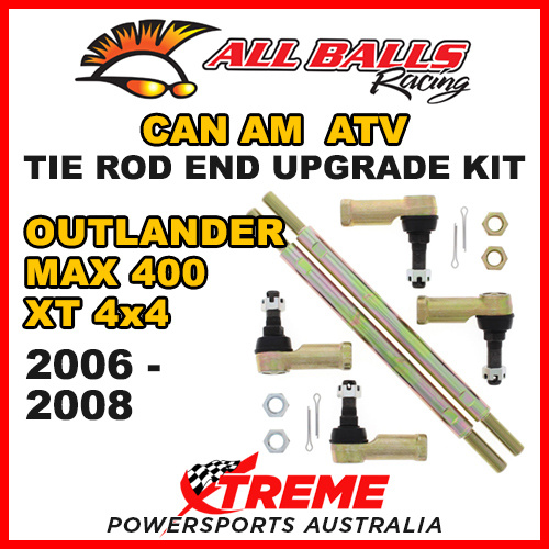 52-1024 Can AM Outlander MAX 400 XT 4x4 2006-2008 Tie Rod End Upgrade Kit