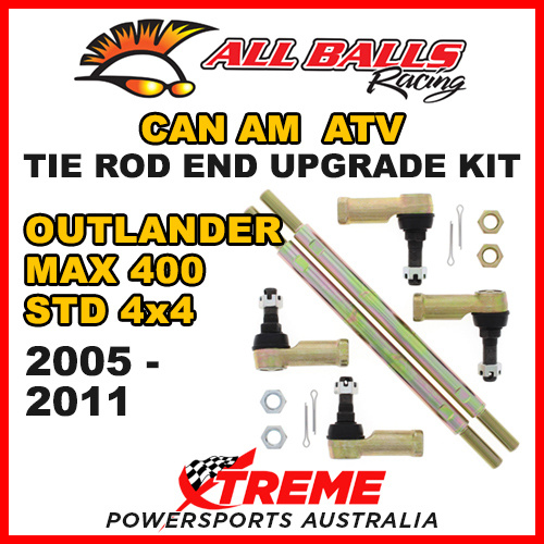 52-1024 Can AM Outlander MAX 400 STD 4x4 2005-2011 Tie Rod End Upgrade Kit