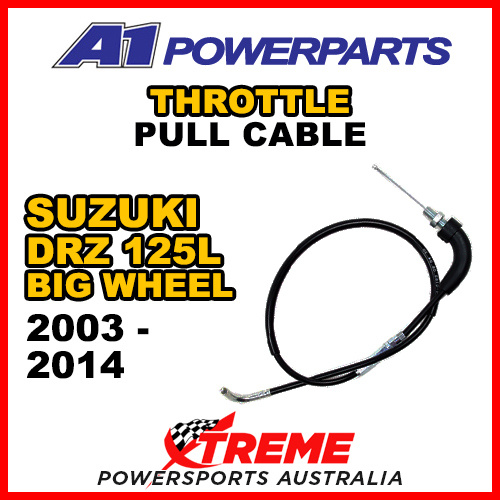 A1 Powerparts For Suzuki DRZ125L Big Wheel 2003-2014 Throttle Pull Cable 52-293-10