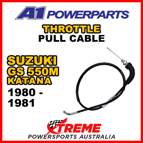 A1 Powerparts For Suzuki GS550M Katana 1981-1983 Throttle Pull Cable 52-383-10
