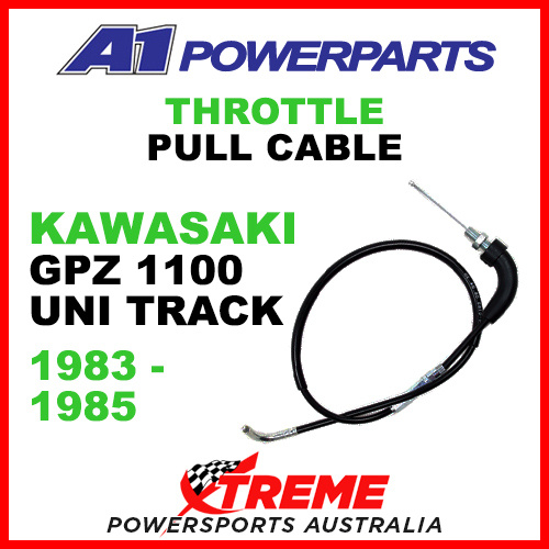 A1 Powerparts Kawasaki GPZ1100 Uni Track 1983-85 Throttle Pull Cable 53-111-10