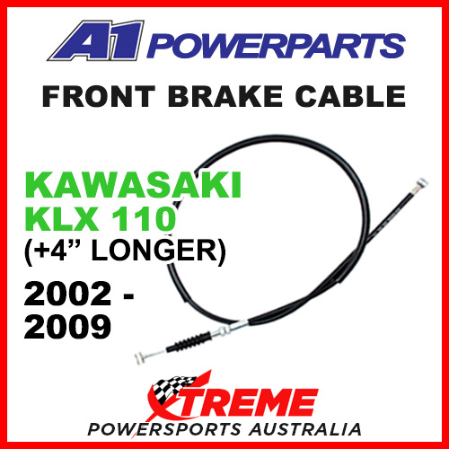 A1 Powersports Kawasaki KLX110 KLX 110 +4" 2002-2009 Front Brake Cable 53-205-30