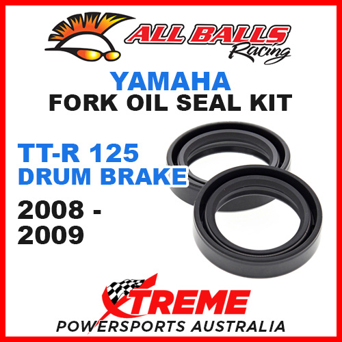 All Balls 55-104 Yamaha TTR125 Drum Brake 2008-2009 Fork Oil Seal Kit 31x43x10