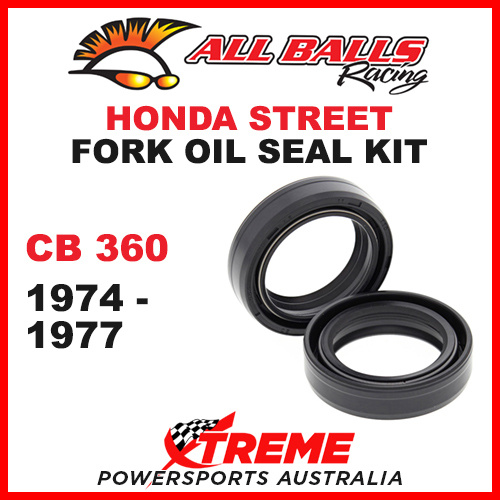 All Balls 55-107 Honda CB360 CB 360 1974-1977 Fork Oil Seal Kit 33x46x11