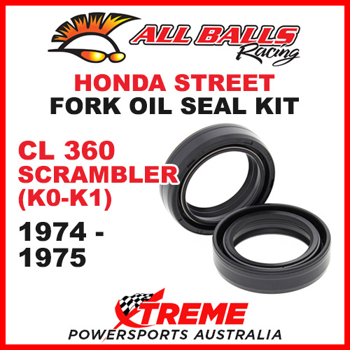 All Balls 55-107 Honda CL360 Scrambler 1974-1975 Fork Oil Seal Kit 33x46x11