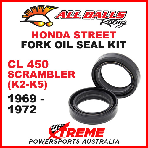 All Balls 55-108 Honda CL450 Scrambler K2-K5 1969-1972 Fork Oil Seal Kit 35x48x11