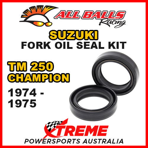 All Balls 55-108 For Suzuki TM250 Champion 1974-1975 Fork Oil Seal Kit 35x48x11