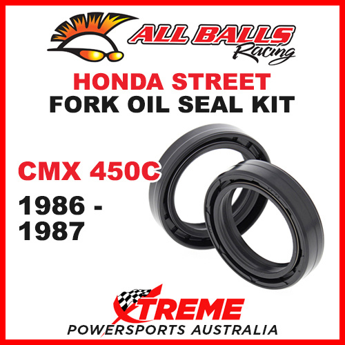 All Balls 55-111 Honda CMX450C CMX 450C 1986-1987 Fork Oil Seal Kit 37x50x11