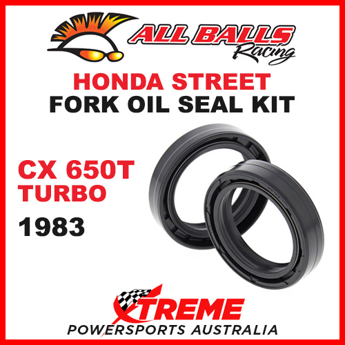All Balls 55-111 Honda CX650T CX 650T Turbo 1983 Fork Oil Seal Kit 37x50x11