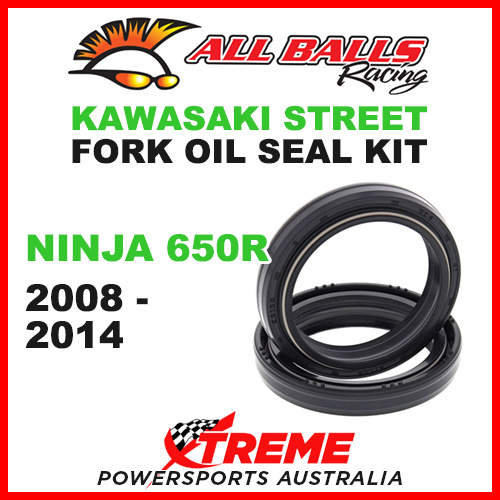 All Balls 55-117 Kawasaki ninja 650R 2008-2014 Fork Oil Seal Kit 41x53x8/10.5