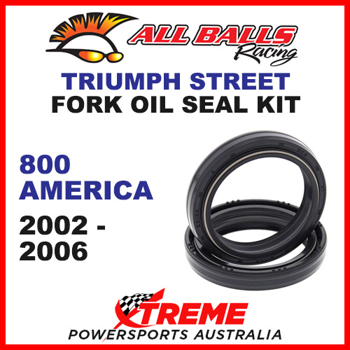 All Balls 55-117 Triumph 800 America 2002-2006 Fork Oil Seal Kit 41x53x8/10.5