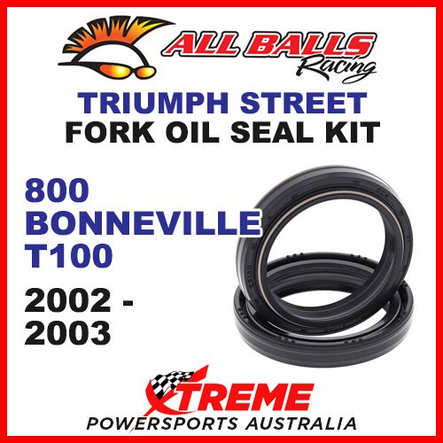 All Balls 55-117 Triumph 800 Bonneville T100 2002-2003 Fork Oil Seal Kit 41x53x8/10.5