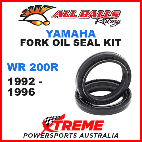 All Balls 55-117 Yamaha WR200R WR 200R 1992-1996 Fork Oil Seal Kit 41x53x8/10.5