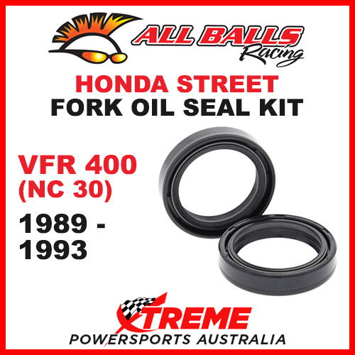 All Balls 55-119 Honda VFR 400 NC30 1989-1993 Fork Oil Seal Kit 41x54x11