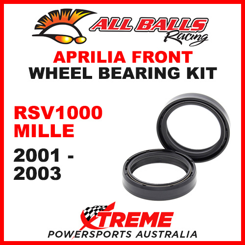 All Balls 55-120 Aprilia RSV 1000 Mille 2001-2003 Fork Oil Seal Kit 43x54x11