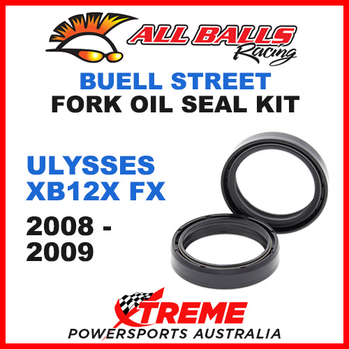 All Balls 55-120 Buell Ulysses XB12X FX 2008-2009 Fork Oil Seal Kit 43x54x11