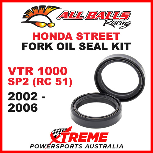All Balls 55-120 Honda VTR1000 SP2 RC51 2002-2006 Fork Oil Seal Kit 43x54x11