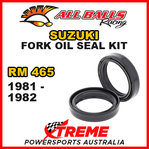 All Balls 55-122 For Suzuki RM465 RM 465 1981-1982 Fork Oil Seal Kit 43x55x10.5