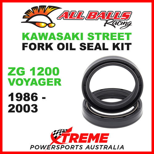 All Balls 55-123 Kawasaki ZG 1200 Voyager 1986-2003 Fork Oil Seal Kit 43x55x9.5/10
