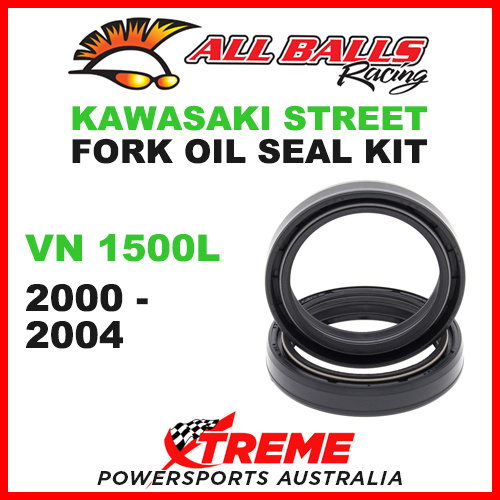 All Balls 55-123 Kawasaki VN1500L VN 1500L 2000-2004 Fork Oil Seal Kit 43x55x9.5/10