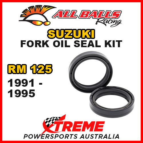 All Balls 55-124 For Suzuki RM125 RM 125 1991-1995 Fork Oil Seal Kit 45x57x11