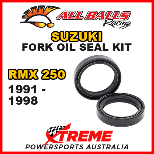 All Balls 55-124 For Suzuki RMX250 RMX 250 1991-1998 Fork Oil Seal Kit 45x57x11