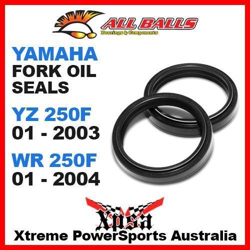 All Balls 55-126 Yamaha YZ250F YZ 01-2003 WR250F WR 250F 01-2004 Fork Oil Seal Kit 46x58x9.5/11