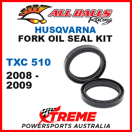 All Balls 55-130 Husqvarna TXC510 TXC 510 2008-2009 Fork Oil Seal Kit 50x63x11