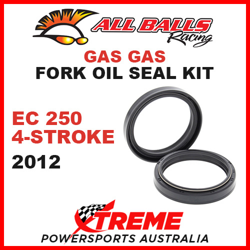 All Balls 55-132 Gas Gas EC 250 4T 2012 Fork Oil Seal Kit 48x58.2x8.5/10.5