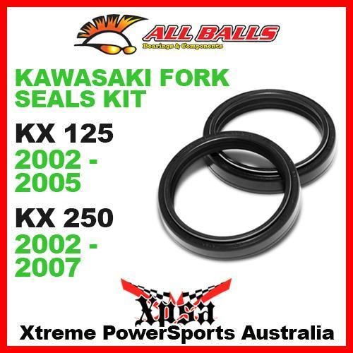 All Balls 55-132 Kawasaki KX 125 KX125 02-2005 KX250 250 2002-2007 Fork Oil Seal Kit 48x58.2x8.5/10.5