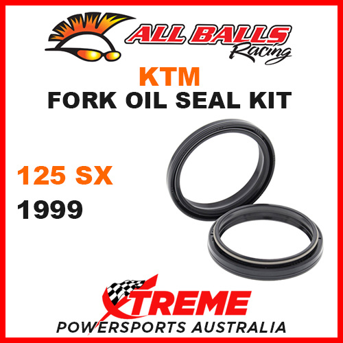 All Balls 55-134 KTM 125SX 125 SX 1999 Fork Oil Seal Kit 50x59.6x7/10.5