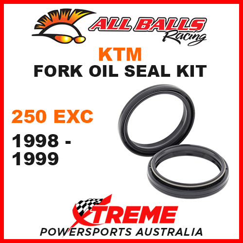 All Balls 55-134 KTM 250EXC 250 EXC 1998-1999 Fork Oil Seal Kit 50x59.6x7/10.5