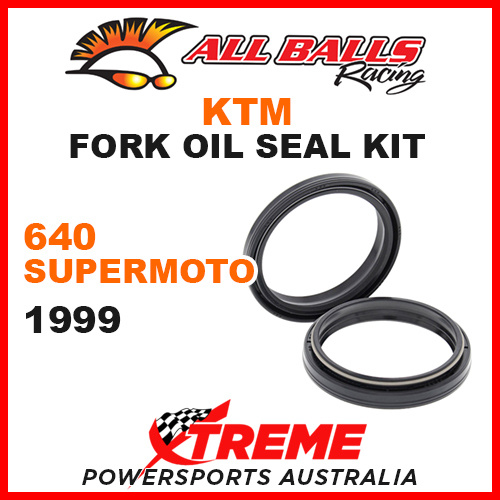 All Balls 55-134 KTM 640 Super Moto 640cc 1999 Fork Oil Seal Kit 50x59.6x7/10.5