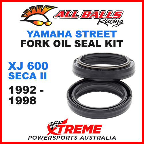 All Balls 55-137 Yamaha XJ600 Seca II 1992-1998 Fork Oil Seal Kit 38x50x8/10.5