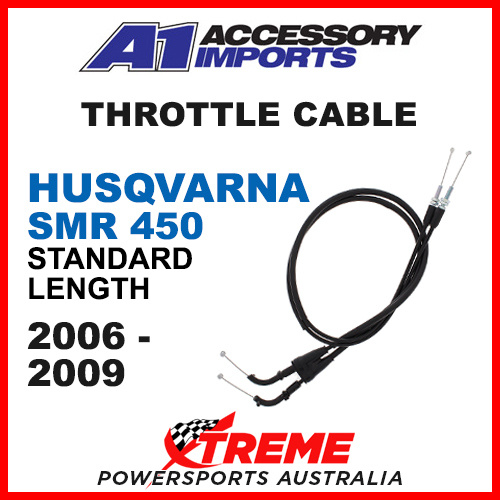 A1 Powerparts Husqvarna SMR450 SMR 450 06-09 Throttle Push Pull Cable 56-125-10