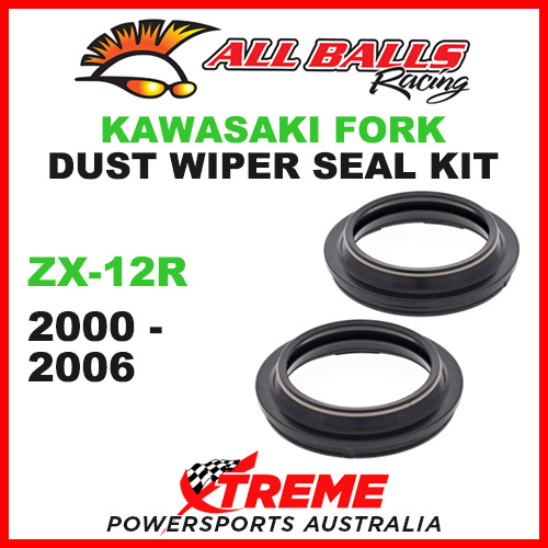 All Balls 57-102 Kawasaki ZX-12R 2000-2006 Fork Dust Wiper Seal Kit 43x55