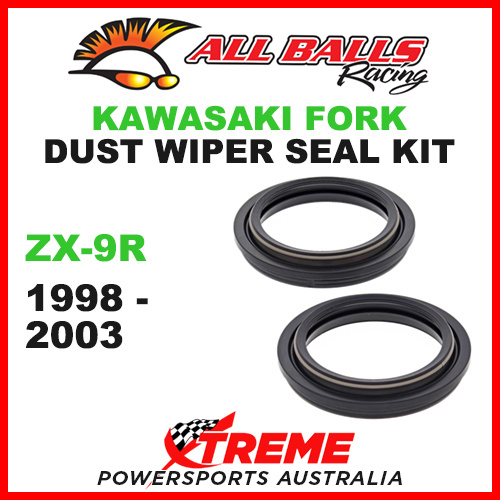 All Balls 57-103 Kawasaki ZX-9R 1998-2003 Fork Dust Wiper Seal Kit 46x58.5