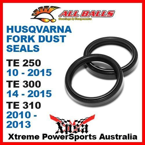 Fork Dust Seals Husqvarna TE250 10-15 TE300 14-15 TE310 10-13, All Balls 57-105