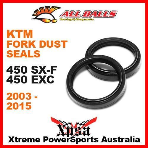 Fork Dust Seals KTM 450EXC 450 EXC 450SX 450SXF 2003-2015 MX, All Balls 57-105