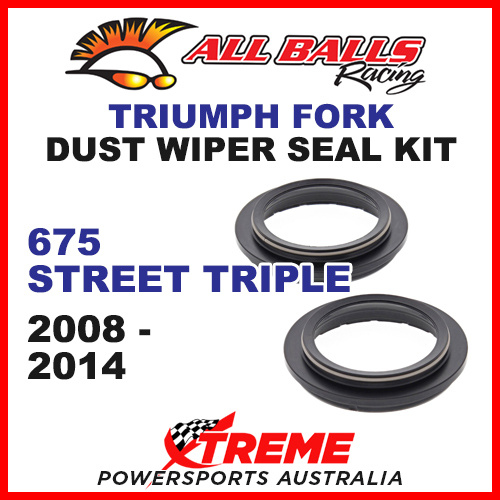 57-107 Triumph 675 Street Triple 2008-2014 Fork Dust Wiper Seal Kit 41x53.5x12
