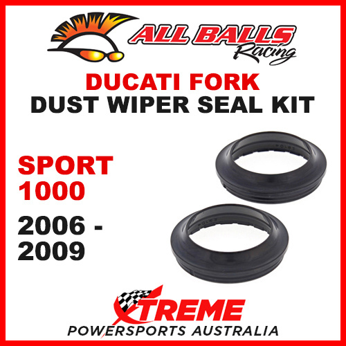 All Balls 57-108-1 Ducati Sport 1000 2006-2009 Fork Dust Wiper Seal Kit 43x54