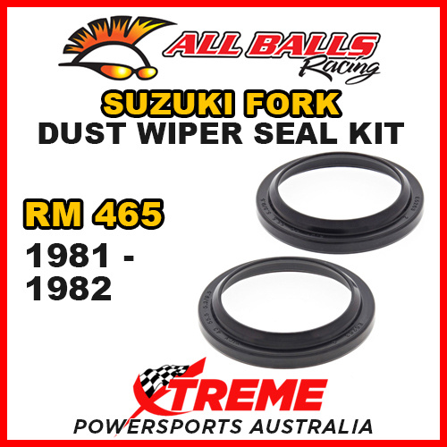 All Balls 57-117 For Suzuki RM465 RM 465 1981-1982 Fork Dust Wiper Seal Kit 43x55
