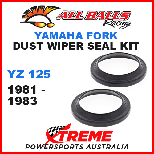 All Balls 57-119 Yamaha YZ 125 1981-1983 Single Fork Dust Wiper Seal 