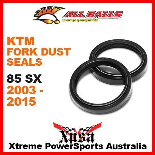 Fork Dust Seals KTM 85SX 85 SX SX85 2003-2015 MX MotoCROSS Moto, All Balls 57-137